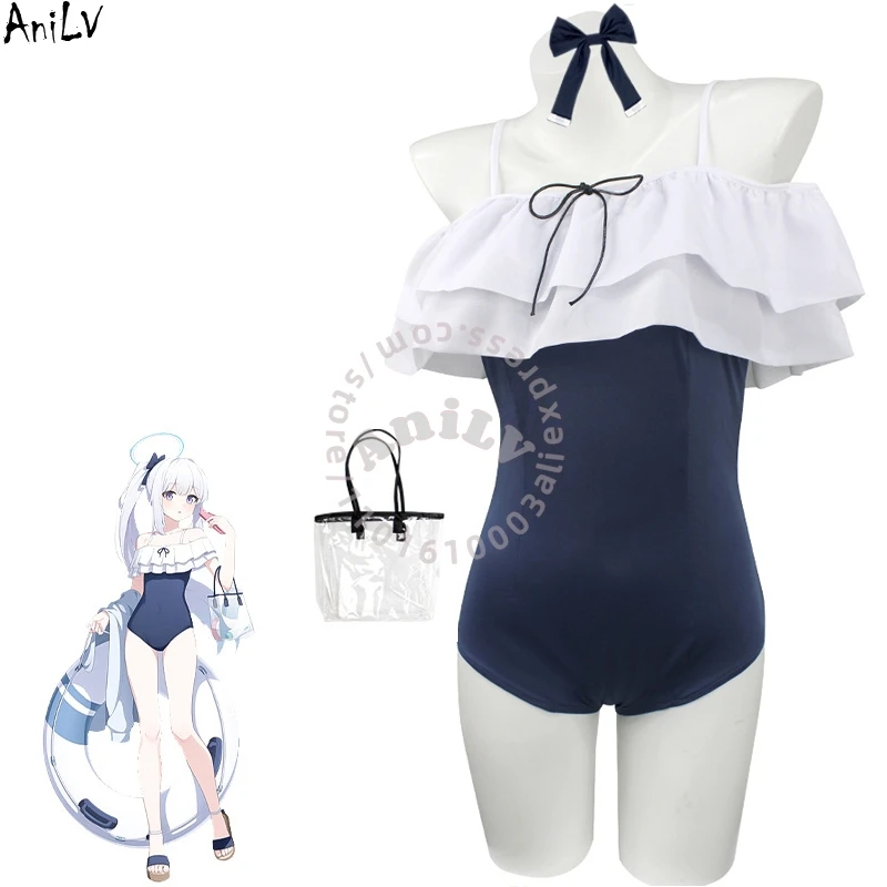 

AniLV Game Anime Girl One-piece Swimsuit Uniform Women beach volleyball Bodysuit Swimwear Outfits Cosplay Costume