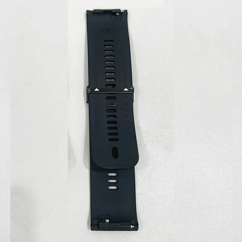 Bracelet noir en caoutchouc fluoré pour Huawei, accessoire de bracelet de montre