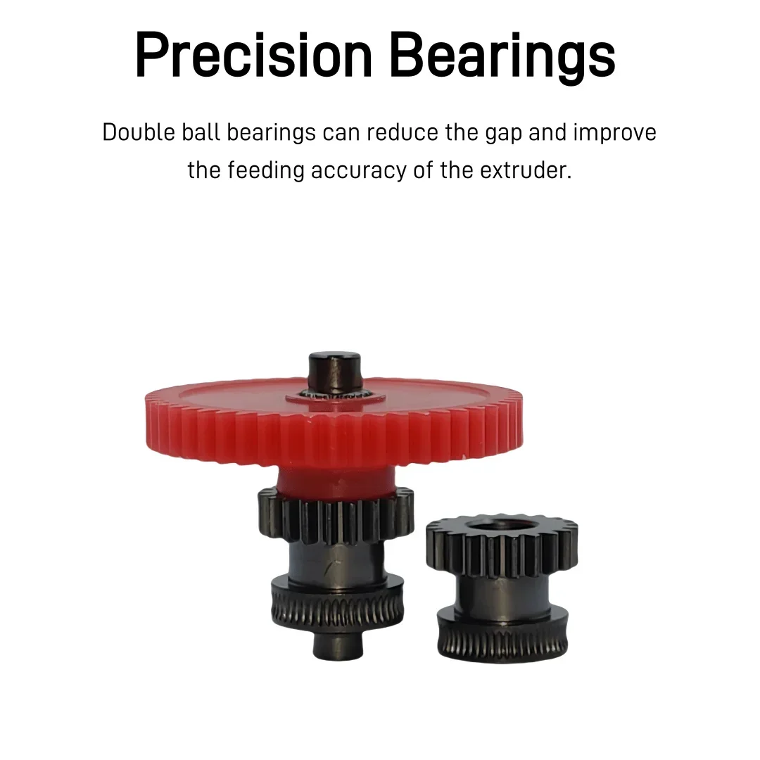 لمجموعة تروس الطارد Elegoo Neptune 4/4 Plus/4 Pro | ترقية الصلب المقوى باستخدام الحاسب الآلي | تروس تغذية دقيقة لترقيات الطابعة ثلاثية الأبعاد #4