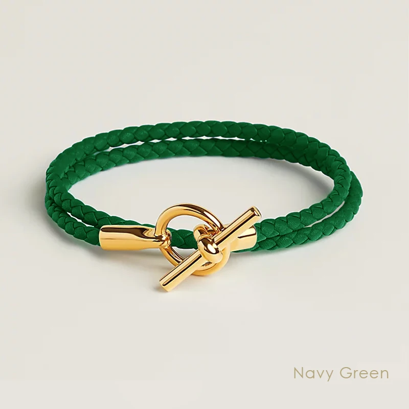 MOONLIGHT Klassische Doppelschicht-Armbänder aus Leder für Damen, hochwertiges Armband, modisches Paar, Schmuck, Geschenke, 11 Farben im Großhandel