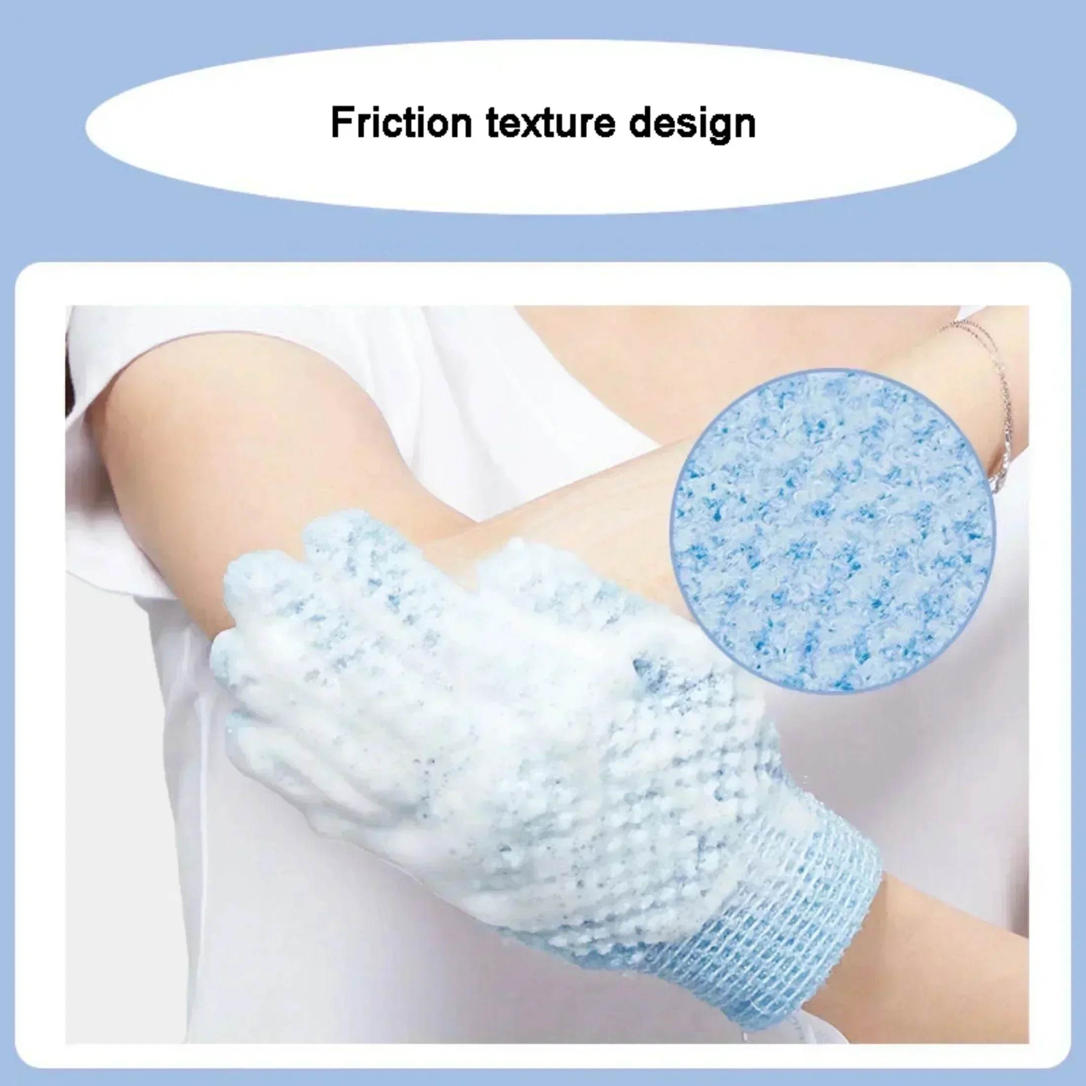 Exfoliating Gloves Bath Sponge Body Dead Skin Remover Bathroom Shower Brush Massager Scrub Exfoliator Magic Bathing