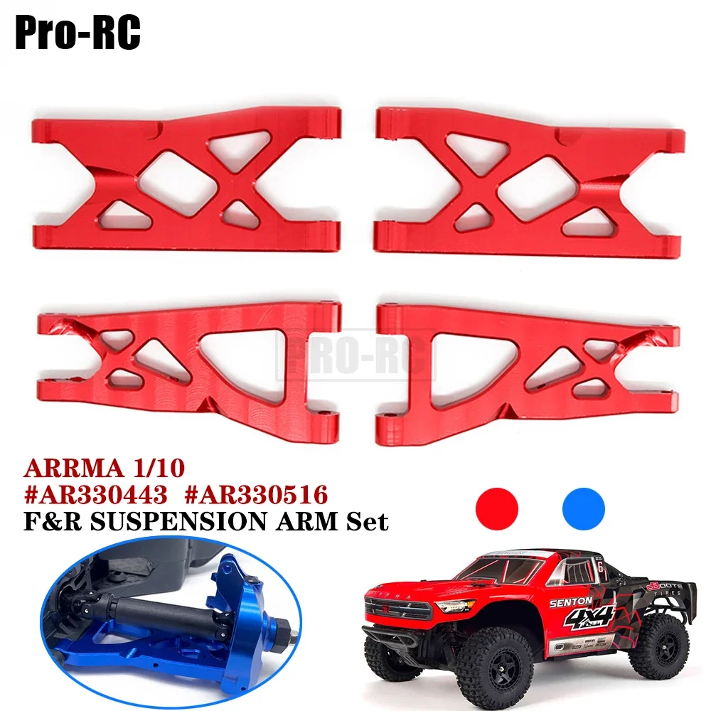 Aluminum Alloy Front & Rear Suspension Arms AR330443 AR330516 for 1/10 Arrma Senton Big Rock Granite VOrteks 3S BLX 4WD Rc Part