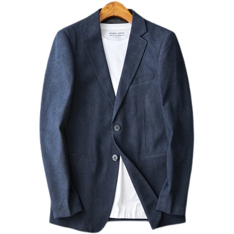 2024 Korean Style Men\'s Casual Suit High Velvet Fashion Business All Fashion Boutique Jacket Small Suit Jacket M-4XL