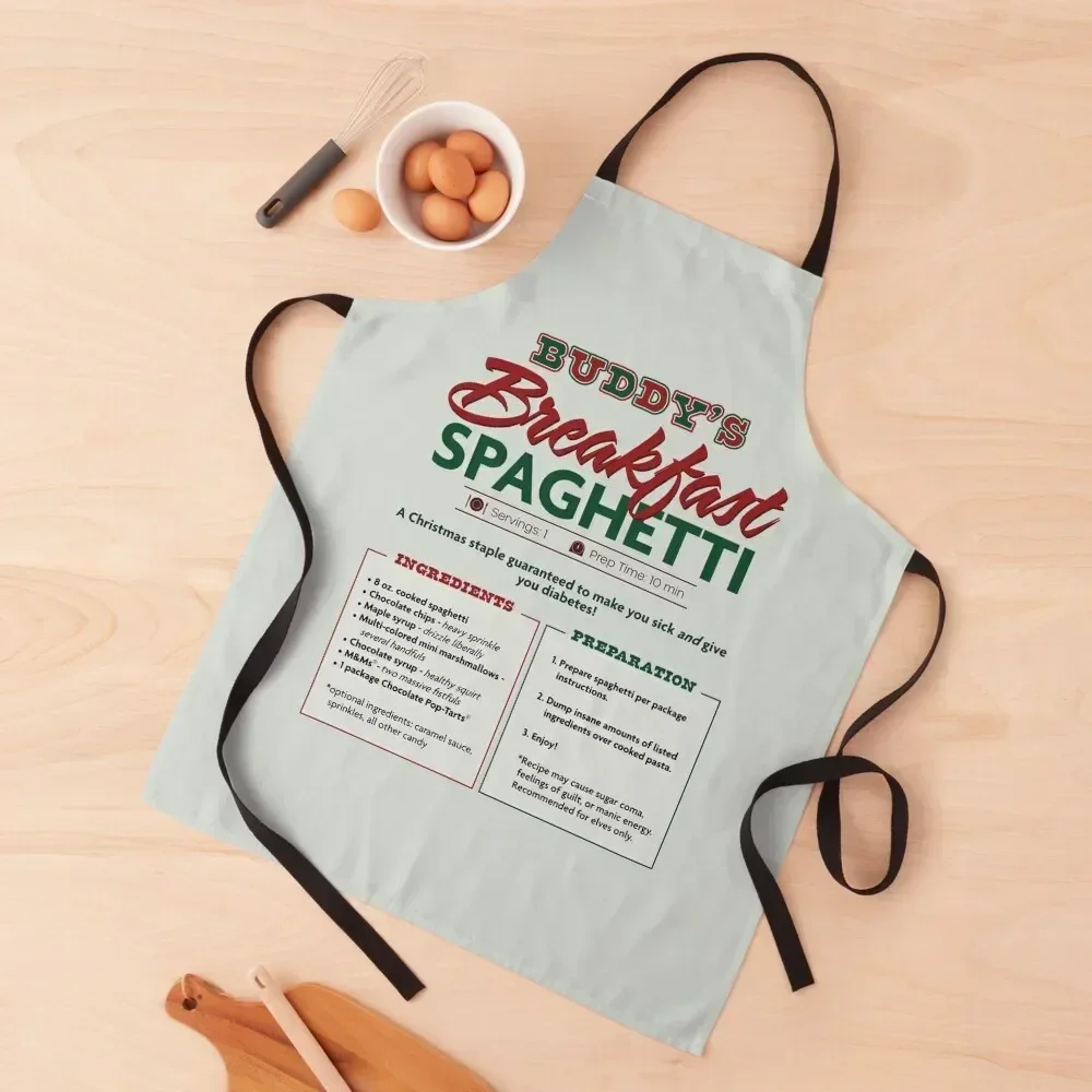 

Buddy's Breakfast Spaghetti Apron Manicurists Chef Accessory For Women Kitchen Tools Accessories Apron