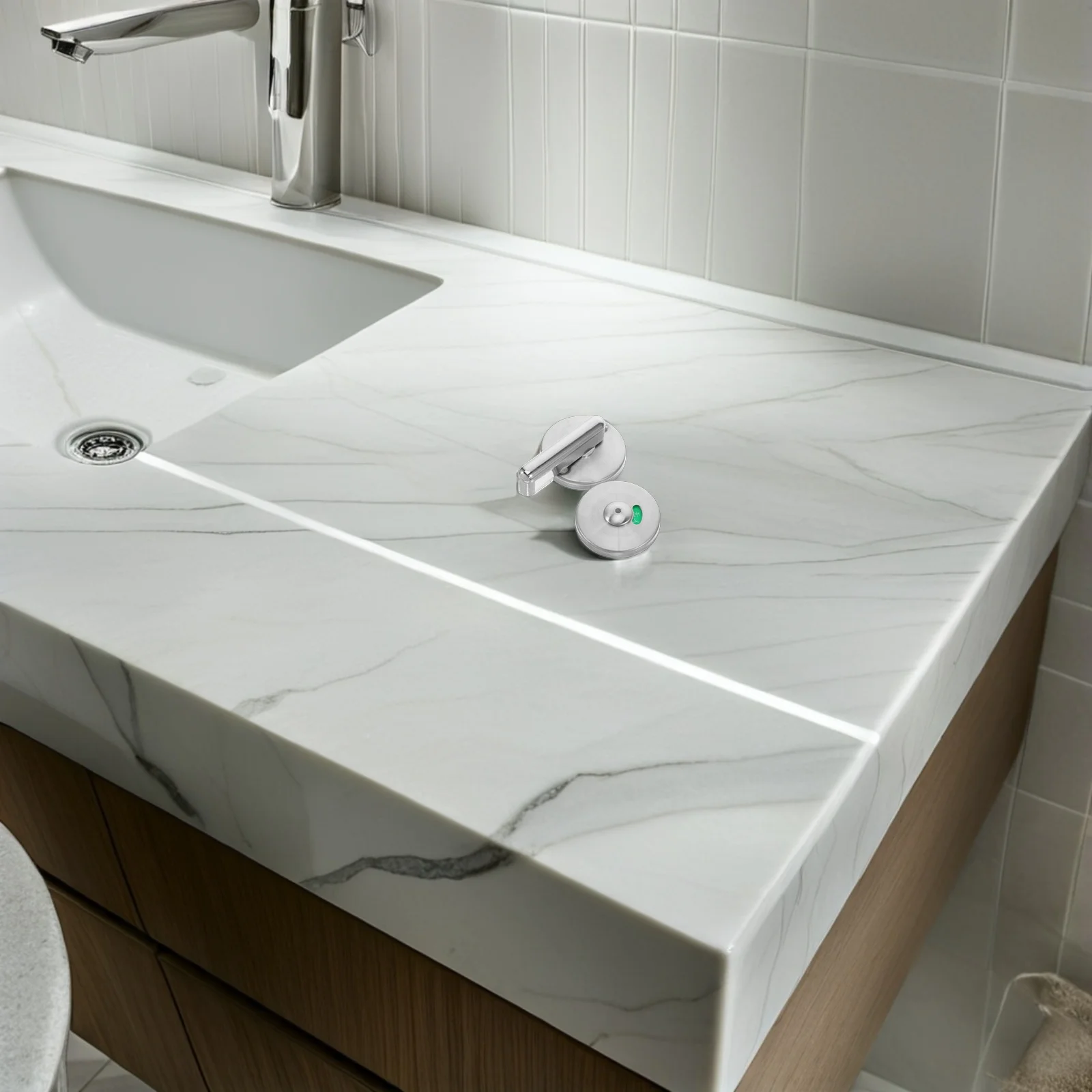 

2 set Bathroom Indicator Lock Stainless Steel Occupied Vacant Bolt Commercial Toilet Latch For Public Restroom Partition