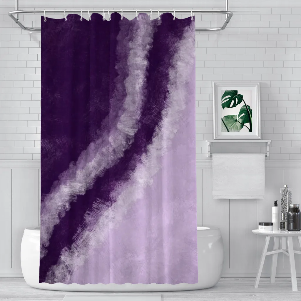 

Purple Halo Dyeing Shower Curtain Bathroom Decoration Shower Curtain Birthday Gift