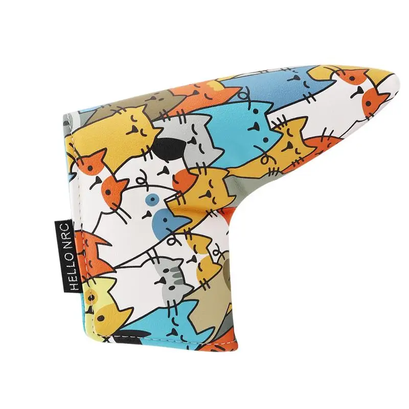 

Golf Driver Head Covers PU Fabric Cartoon Cat Headcover In Funny Design Waterproof & Functional Golf Club Covers Golf