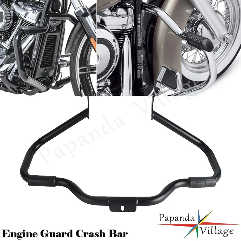 

Motorcycle Highway Iron Engine Guard Highway Crash Bar For Harley Softail Fat Bob Deluxe Springer Heritage Slim FLSTF 2000-2017