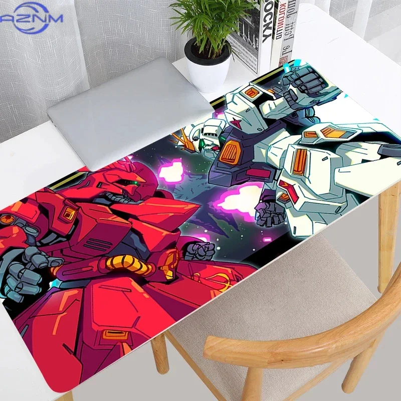 Large XXL Mouse Pad M-mechanical Warrior G-gundam Anime Gamer Keyboard Pad NonSlip PC Computer Desk Mat Gamer Extended MousePad