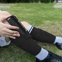 Black Football Guards Football Guards Adult Football Guards Set Light Sock Training Insert Legging Protective Equipment