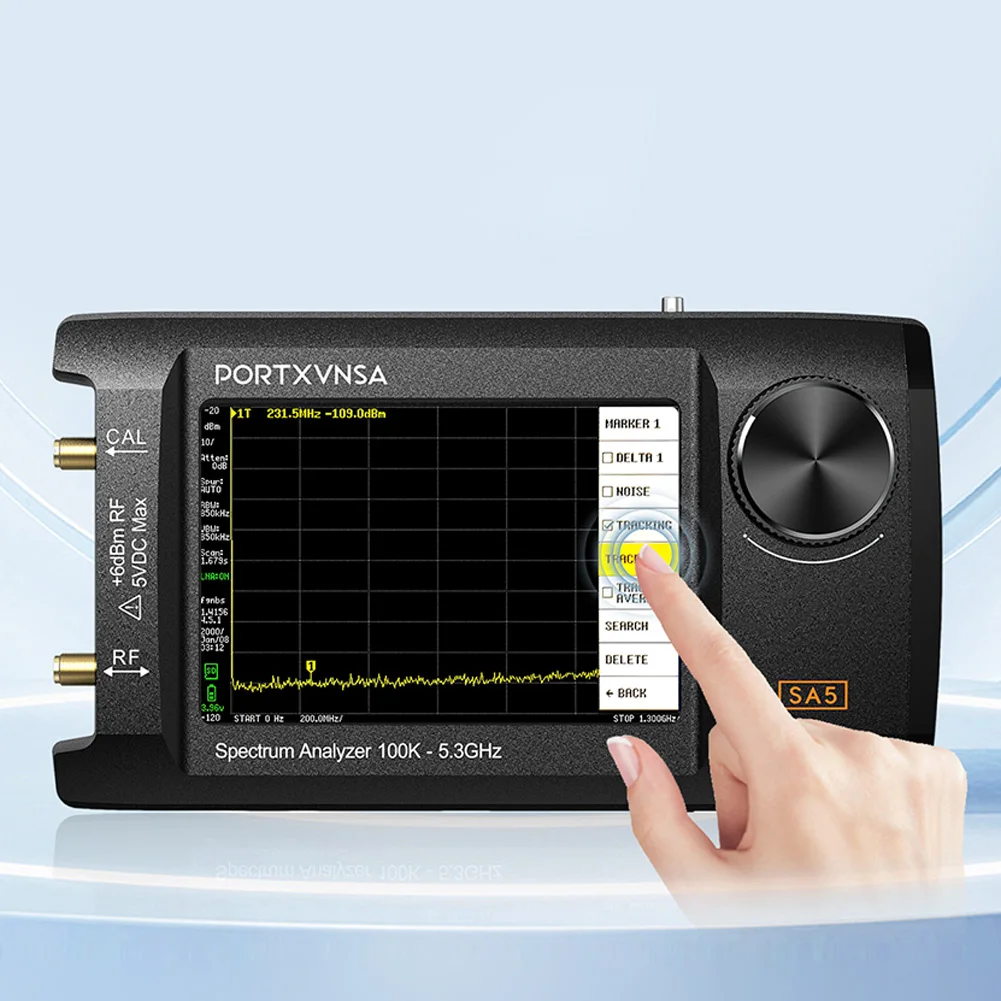 Portable Spectrum Analyzer 2 In 1 Signal Generator 4.0 Inch RF Signal Generator 100kHz To 5.3GHz 5000mAh Battery with 32GB Card