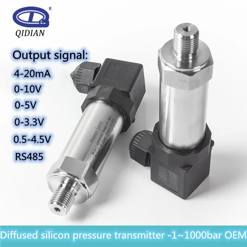 

4-20mA 0-3.3V Pressure Sensor, 0.1bar 1Mpa 100psi pressure, 24V Supply, G1/4" pressure 0.2bar 1 bar 20 bar 50 bar 100bar 150bar