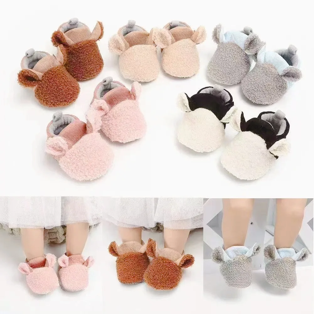 

Осенние и зимние носки с милым рисунком для детей 0-1 года, удобные хлопковые носки высокого качества, детская прогулочная обувь
