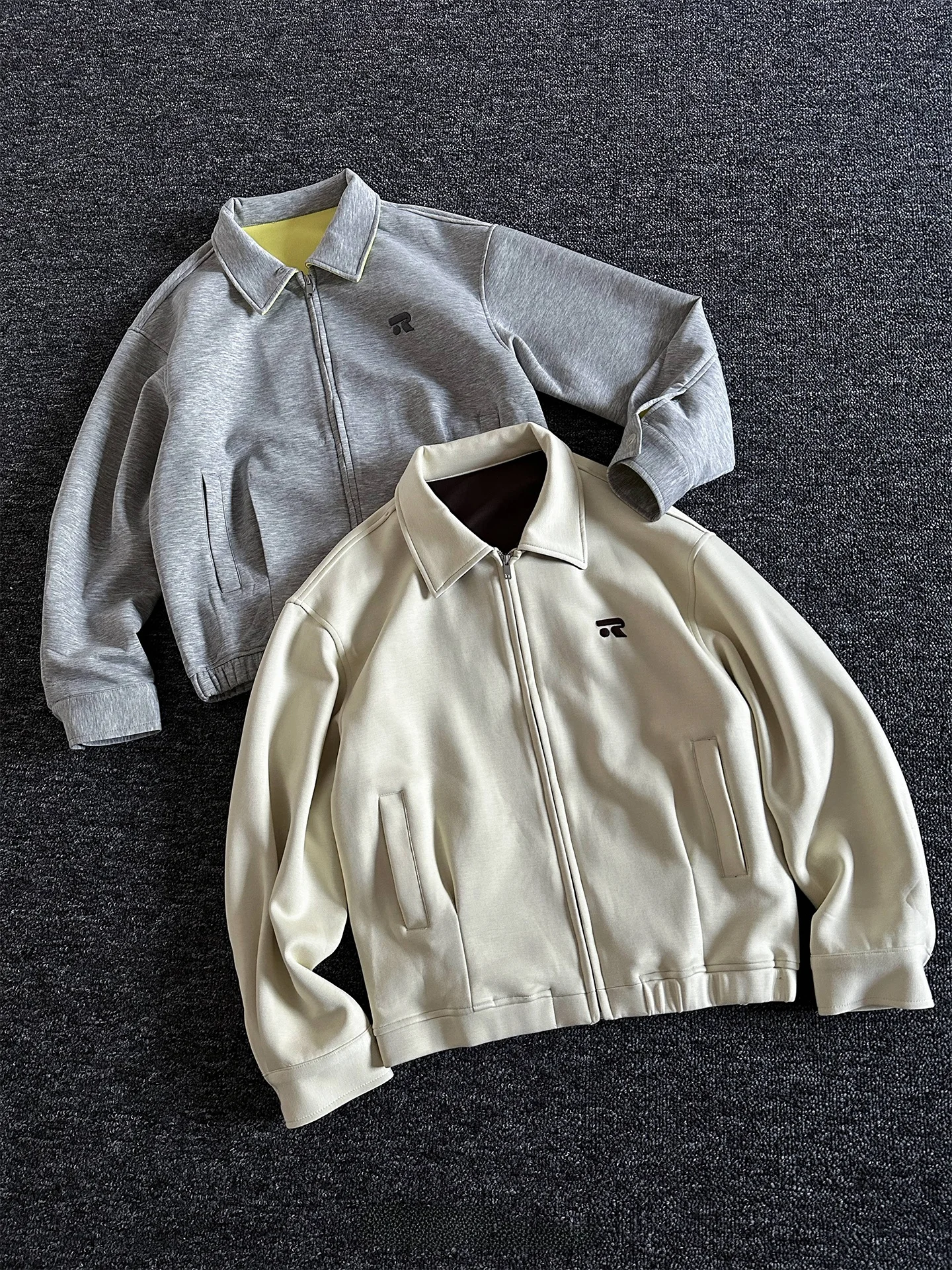 

Rise Brand Extreme mat Sport Sle Open Cardigan Hoodie Jaet ex Spring Trendy Brand Stand Fit Long Sve Zipper