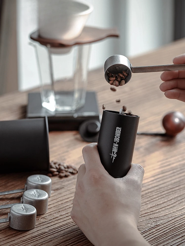 Para MHW-3 Bomber cuchara de café de mango largo de acero inoxidable cantidad de 8g