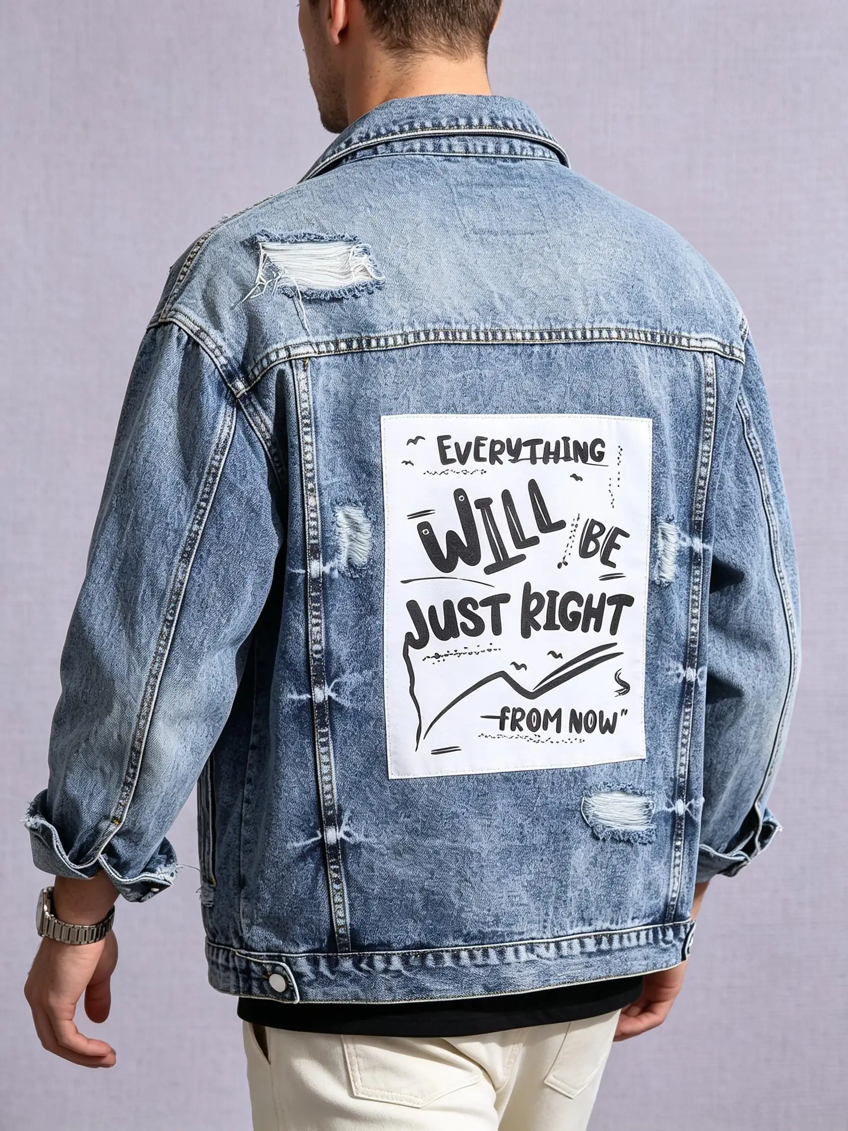 Jaqueta Jeans Leve Y2K Masculi - Street Fashion Jacket Men avaliação e preço