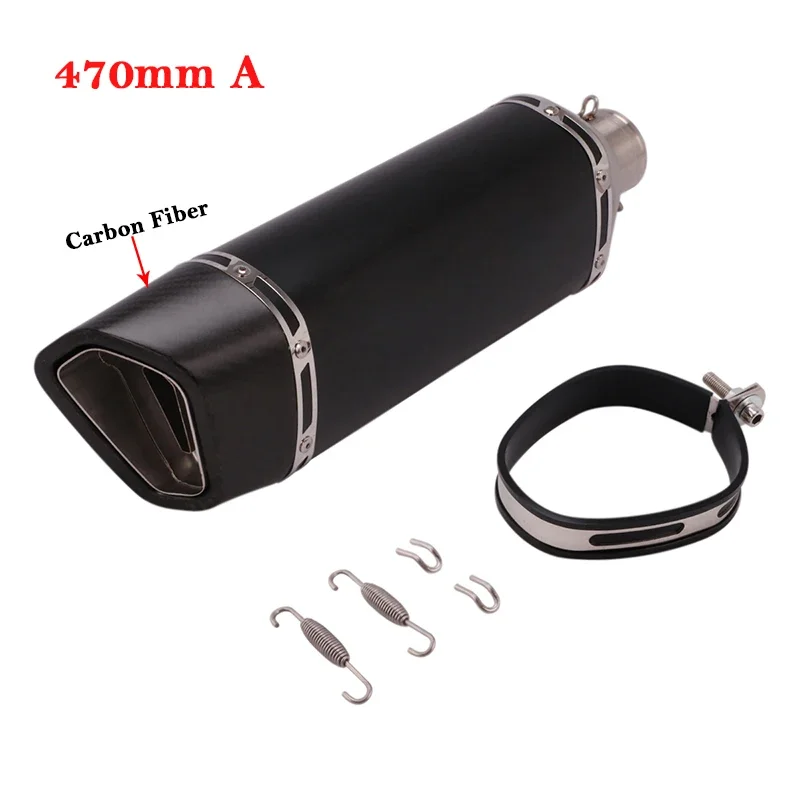 Universal Motorcycle Exhaust 51mm Systems Modified Carbon Fiber Muffler For MT09 CB600 TMAX 530 Z900