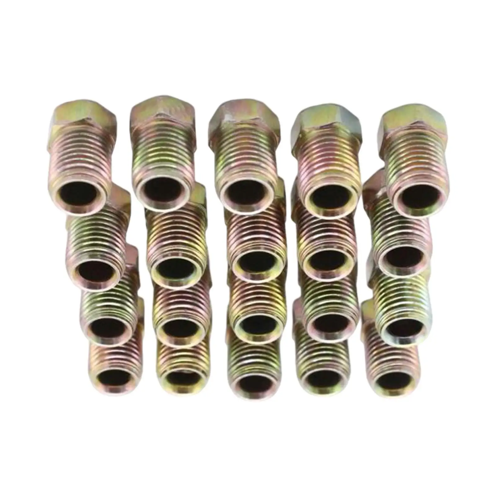 مجموعة من 20 قطعة من صواميل الأنبوب المقلوب 3/8-24 مناسبة للأنبوب مقاس 3/16 بوصة #2