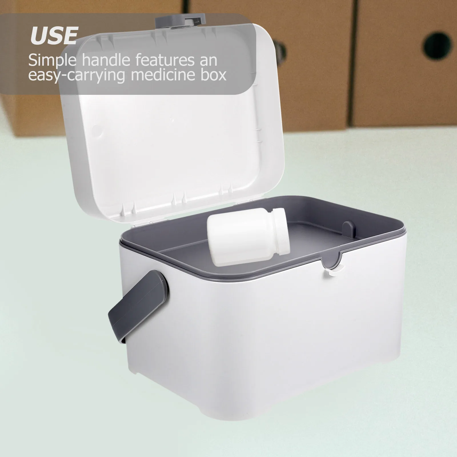 

Multilayer Storage Box Large Aid Kit For Home Medicine Organizing Portable Plastic Sundries Container With Handle