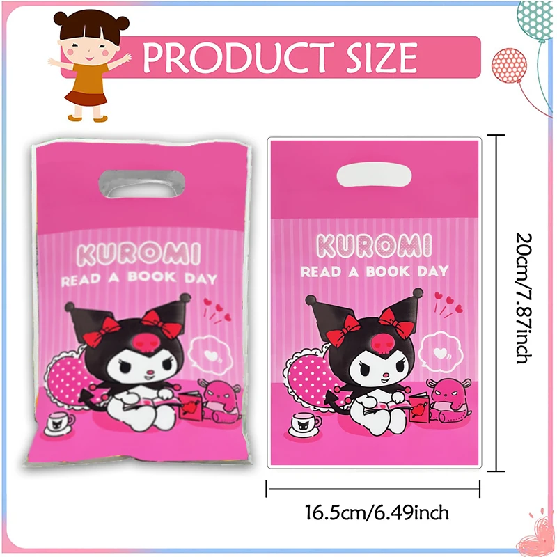 10/70pcs 16.5*25cm Kuromi Gift Bag Loot Bag My Melody Kid Boy Birthday Party Supplies Sanrio Decorations Kids Boys Party Favors