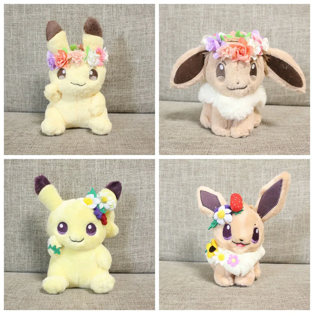 Japonia Pokemon Kawaii Pikachu i Eievui wielkanocna lalka eeevee zabawka kolekcjonerska ograniczona zabawka dziewczyna para walentynki prezent