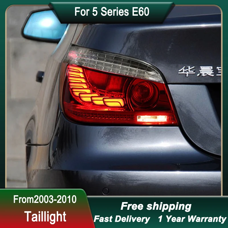 

Автомобильные светодиодные задние фонари для BMW серии 5 E60 2003-2010, обновленный полный светодиодный задний фонарь, динамический указатель поворота, задний фонарь в сборе