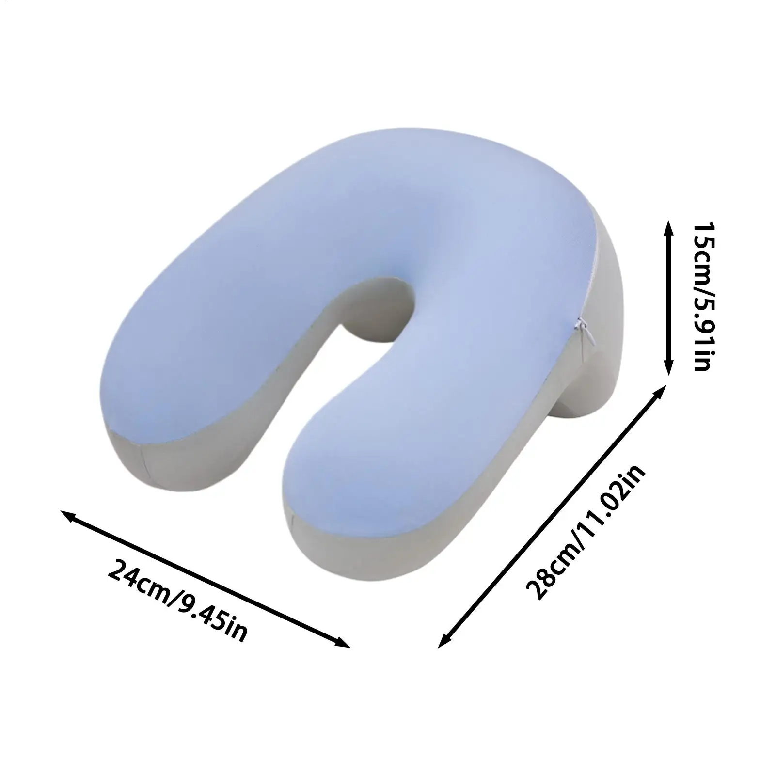 Neck Pillow For Travel Portable U Shape Memory Foam Removable Plane Neck Pillow For Travel Airplane Train Commuting Driving - view 6