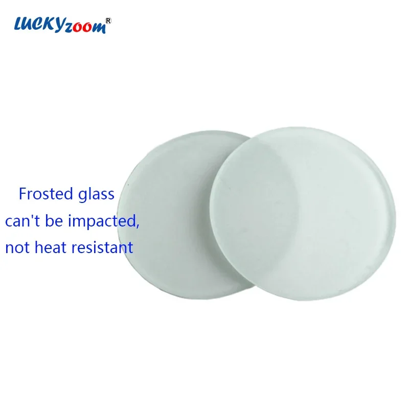 95mm Transparent Frosted Glass for Stereo Microscope Base Round Object Board Observation Working Stage Plate for Microscopio