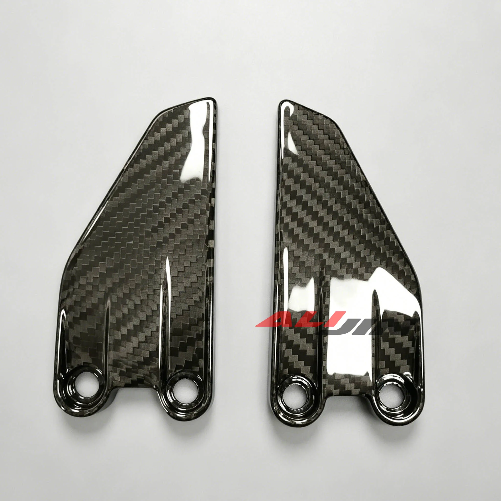 

Real Carbon Fiber For KTM DUKE 390 2017-2025 Side Foot Rest Heel Guards Plate Motorcycle Accessories Footrest Wings Protector