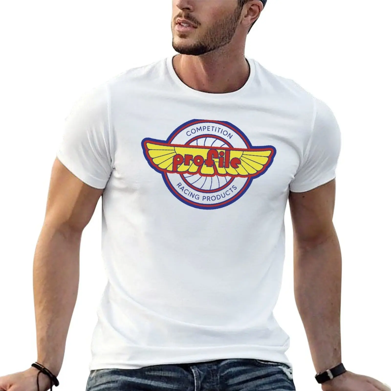 Profile Competition Racing Products - Old School BMX T-Shirt Big Size Crew Neck T-Shirt