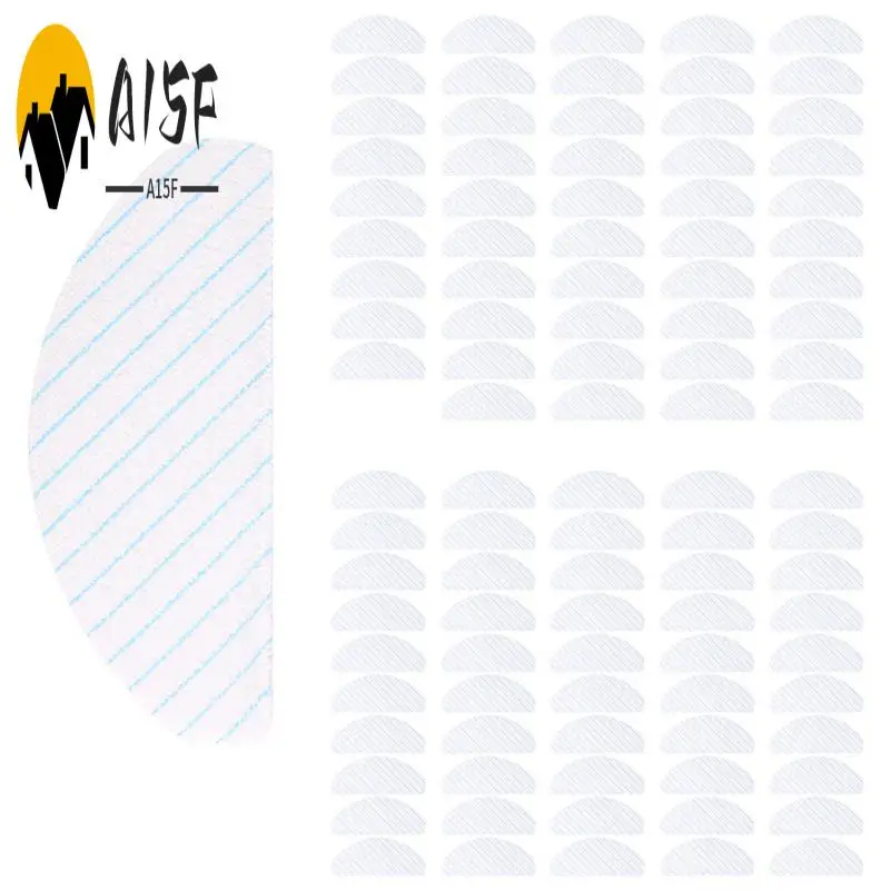 A15F-100 Pack Disposable Mop Pads Compatible For Ecovacs Deebot Ozmo T8 AIVI Robot Vacuum Cleaner
