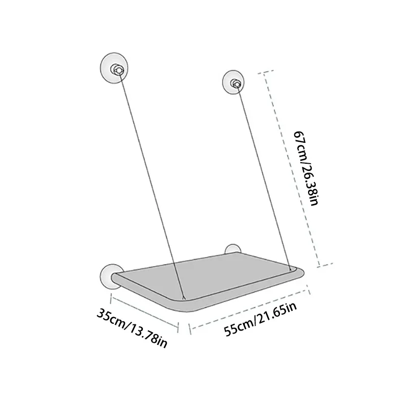 سرير أرجوحة نافذة قطة فائق النعومة - جثم مريح يشبه السحابة لوقت القيلولة - مثبت بشكل آمن، مثالي لتوفير المساحة #5