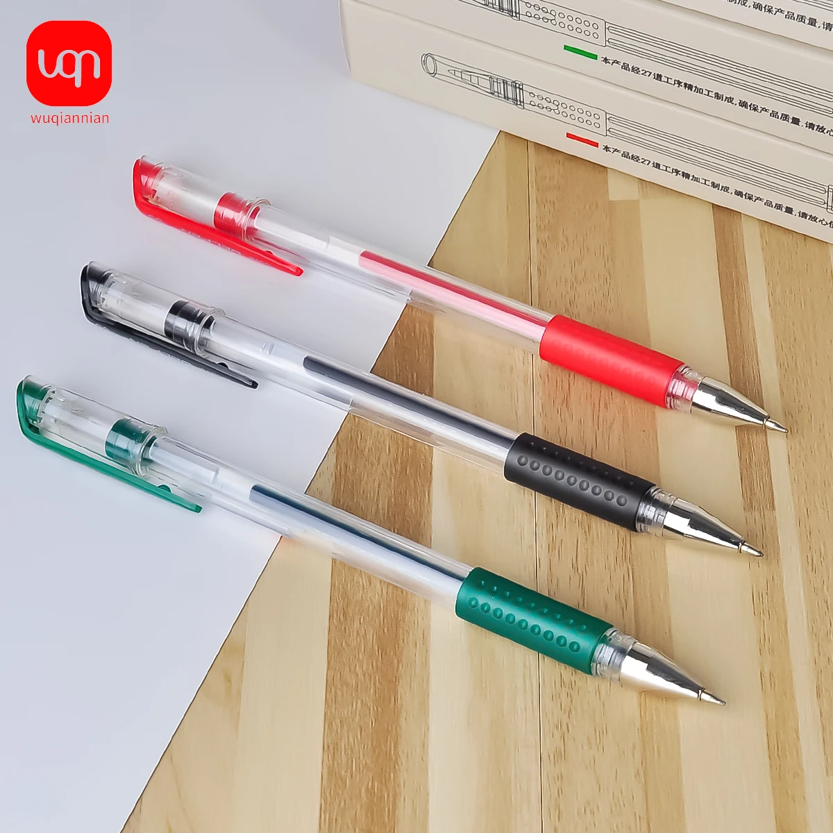 3/12pcs Gel Pen Set Black Green Red Neutral Pen 0.5mm School And Office Supplies Stationery Kawaii Accessory Stationery