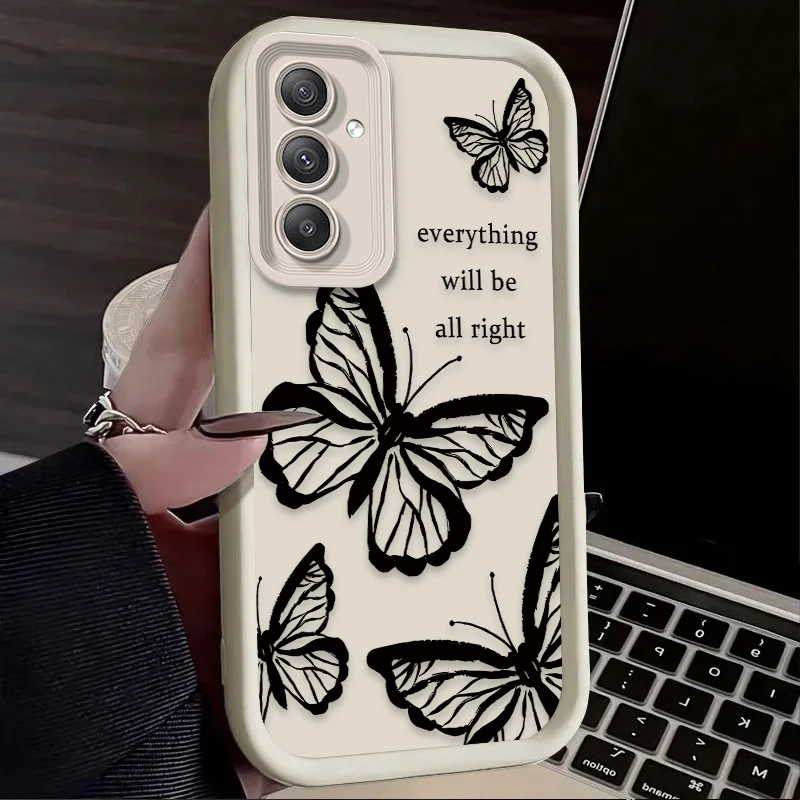 Pink Butterfly Aesthetic Case for Samsung Galaxy A54 A05 A05S A34 A24 A14 A53 A33 A23 A13 A52 A52S A32 A22 A12 A71 A51 A31 A50