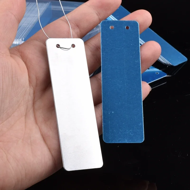 100Pcs Garden Aluminum Label with Metal Wires Outdoor Waterproof Plant Metal Tags Used to Mark Trees Plants and Flowers