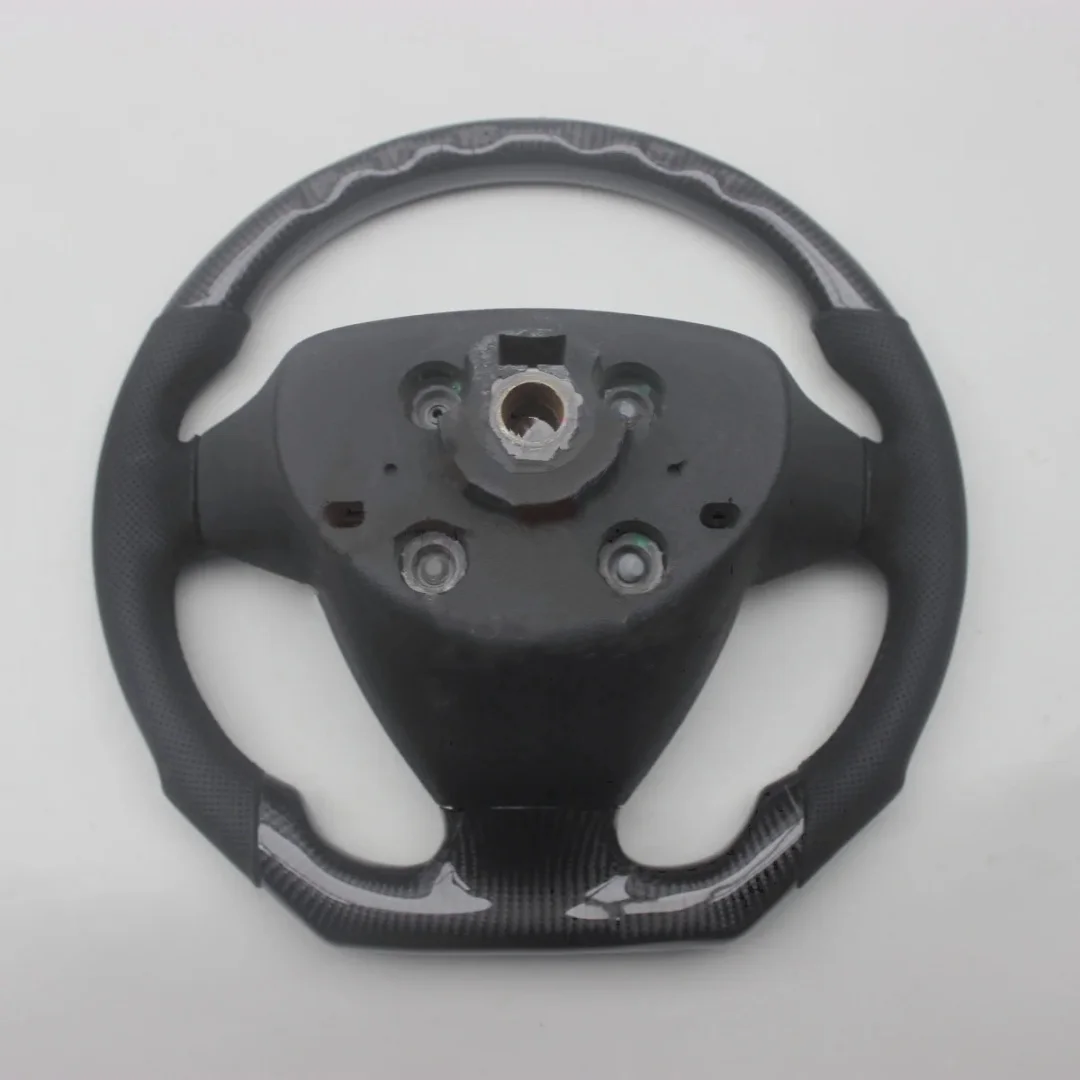 Replacement For SAAB 93 9-3 95 9-5 Leather Real Carbon Fiber Steering Wheel