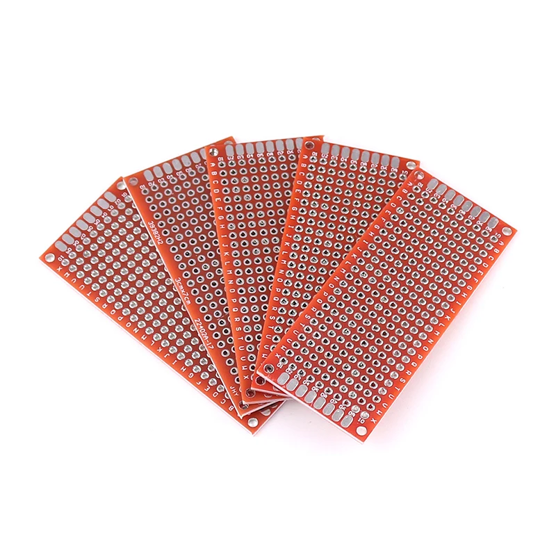 30PCS White 3x7cm Double Side Prototype DIY Universal Printed Circuit PCB Board Protoboard PCB Kit Breadboard Set