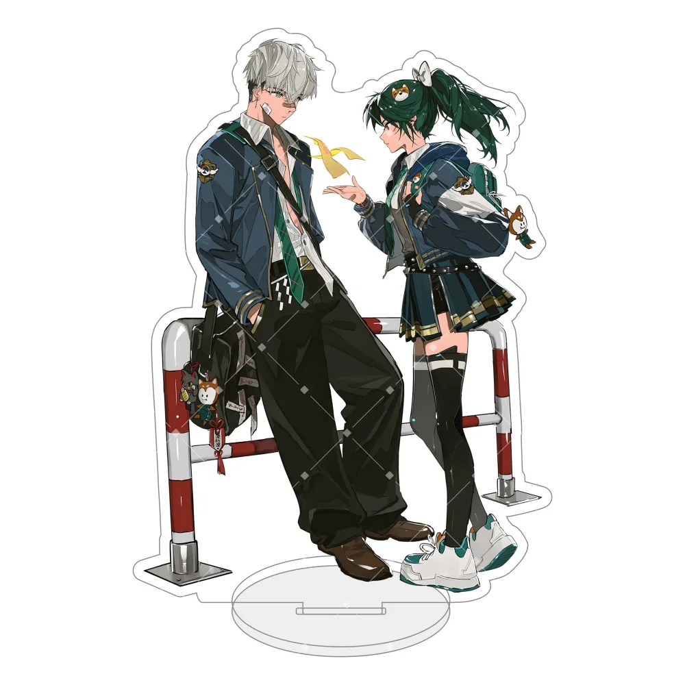 Overwatch Anime Kiriko Genji Hanzo Doujin Acrylic Stand 15CM Desktop Ornament Collectible Holiday  Keychain Fan Gift Souvenir view 5