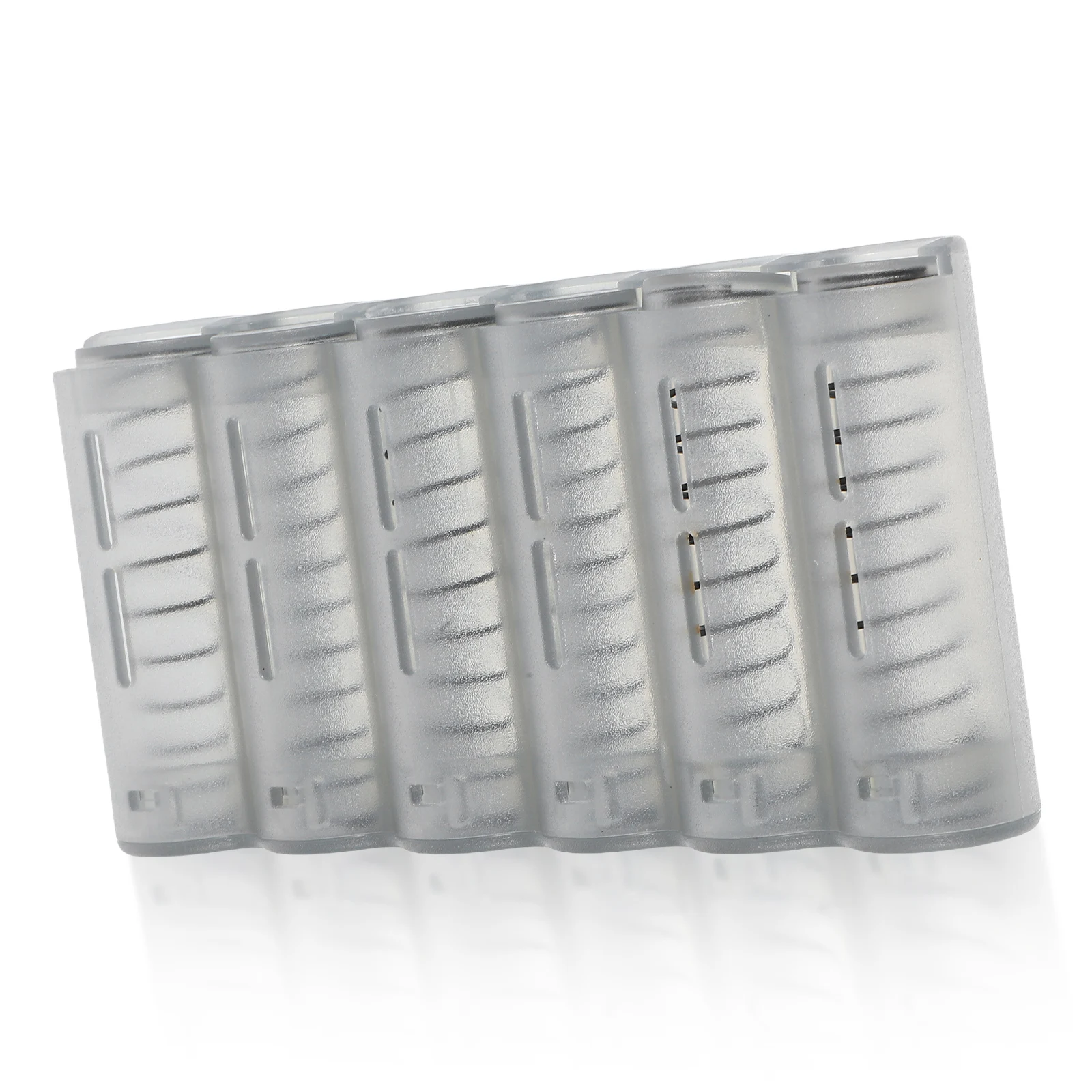 

6pcs Euro Holder Plastic Dispenser Compact Portable Box Travel Daily Use Transparent Storage Box Collectors Cases