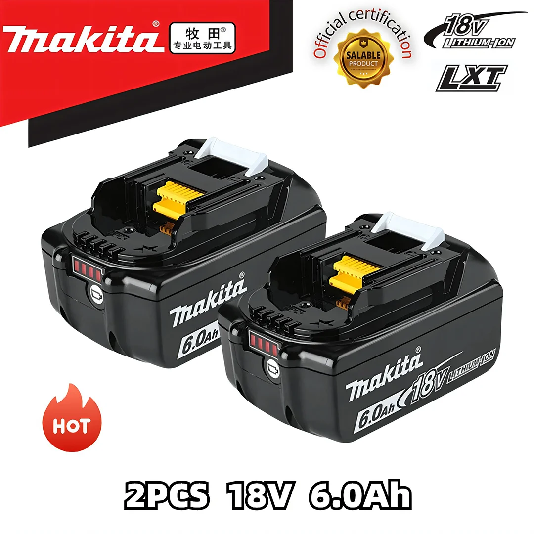 Bateria de substituição para Makita, bateria original, 3Ah, 5Ah, 6Ah, 9Ah, BL1850B, BL1850, BL1860, BL1840, BL1830B, 18V