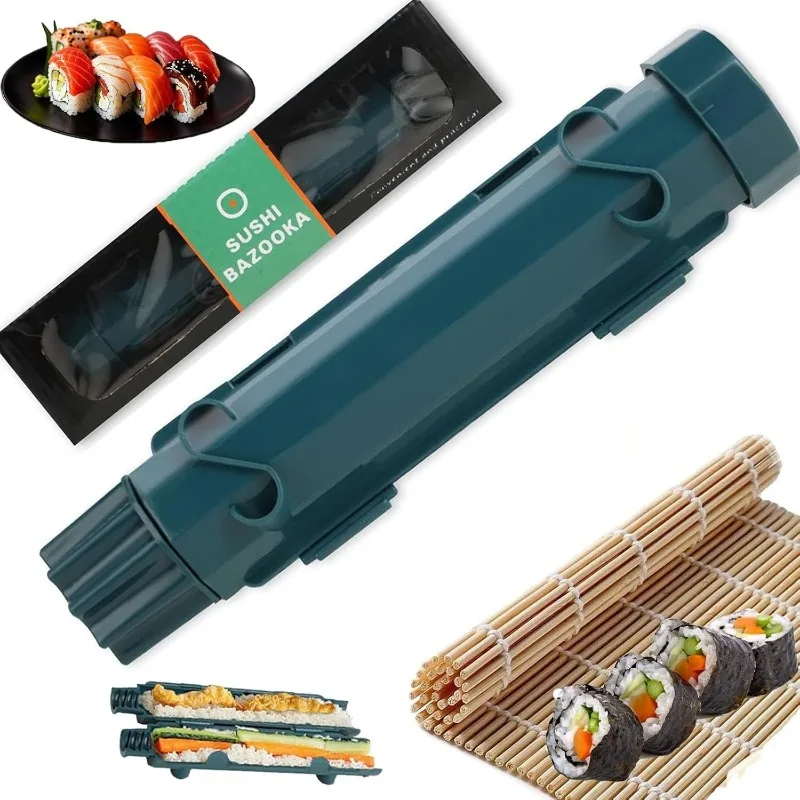 sushi bazooka sushi maker kit,Food Grade Plastic Rice Vegetable Meat homemade Diy Sushi Making Kit Machine tool kitchen Utensils