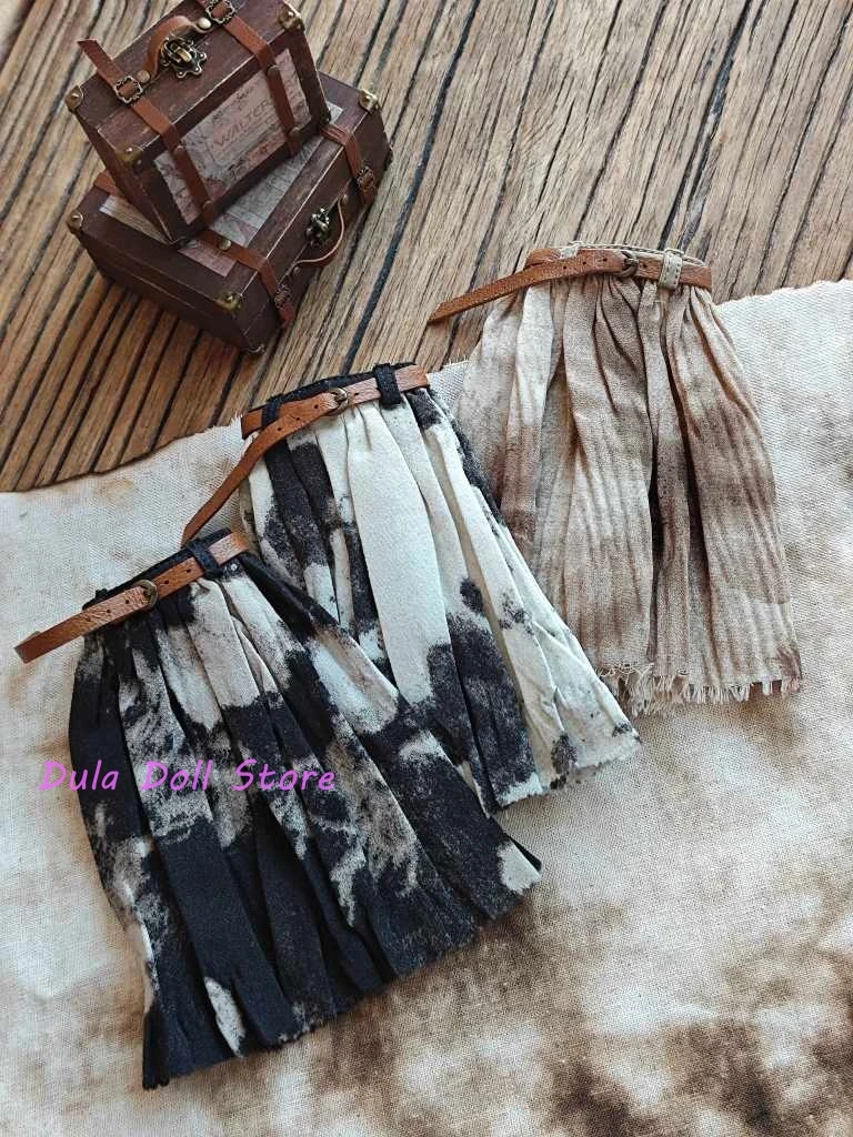 2026 Dula Doll Clothes Dress Vintage Floral Half Length Skirt Sweater Set for Blythe Landoudou Landazz OB24 OB22 1/6 Body Doll