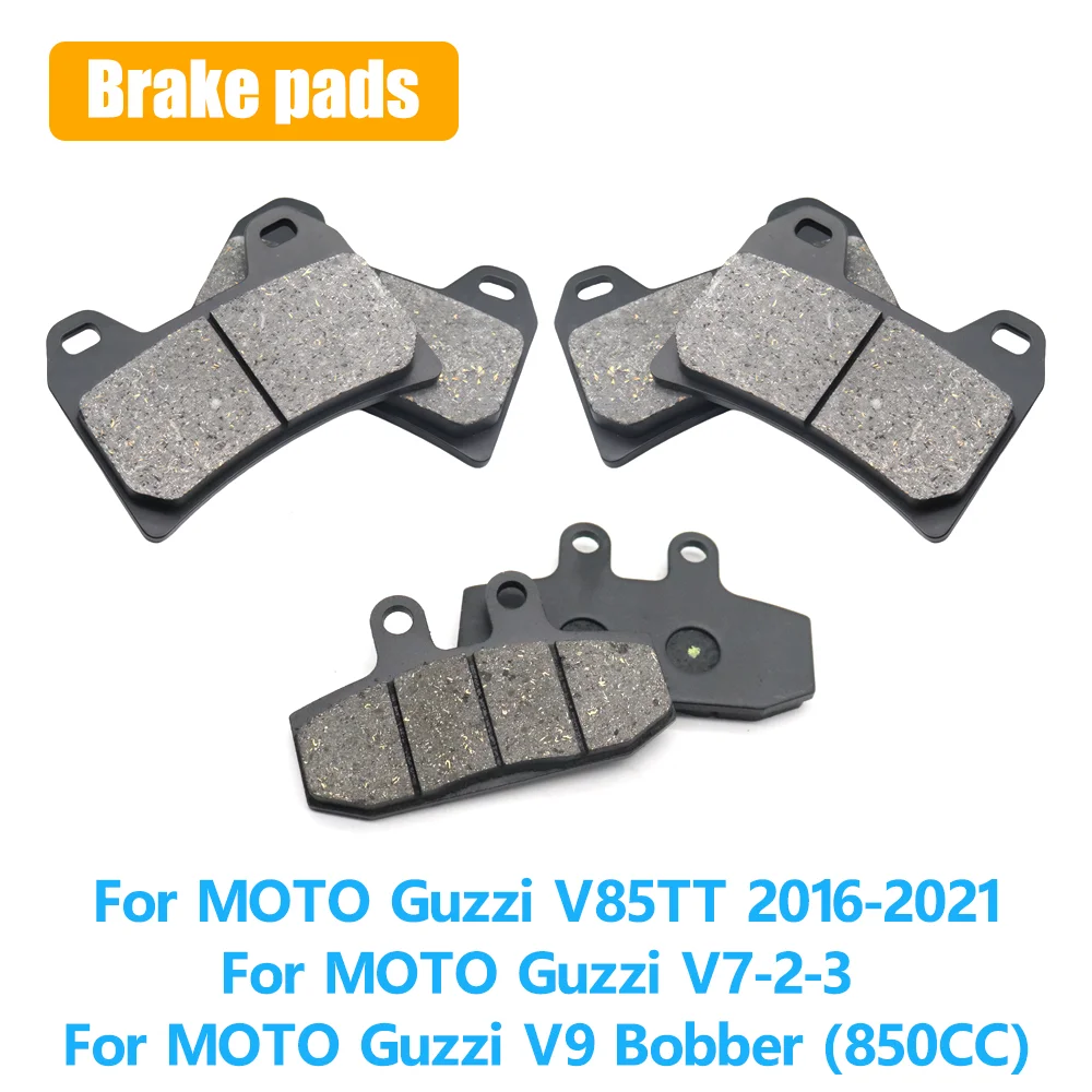 Pastillas de freno delanteras y traseras para motocicleta, para MOTO Guzzi V85TT V8 5TT 2016 2017 2018 2019 2020 2021 V7 V9 Bobber 850CC