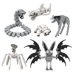 MOC Zoonomalys Building Block Set with Turtles,Snake,Shark,Spider,Horse,Bat Model Ideas Animals Toys Children Halloween Gifts