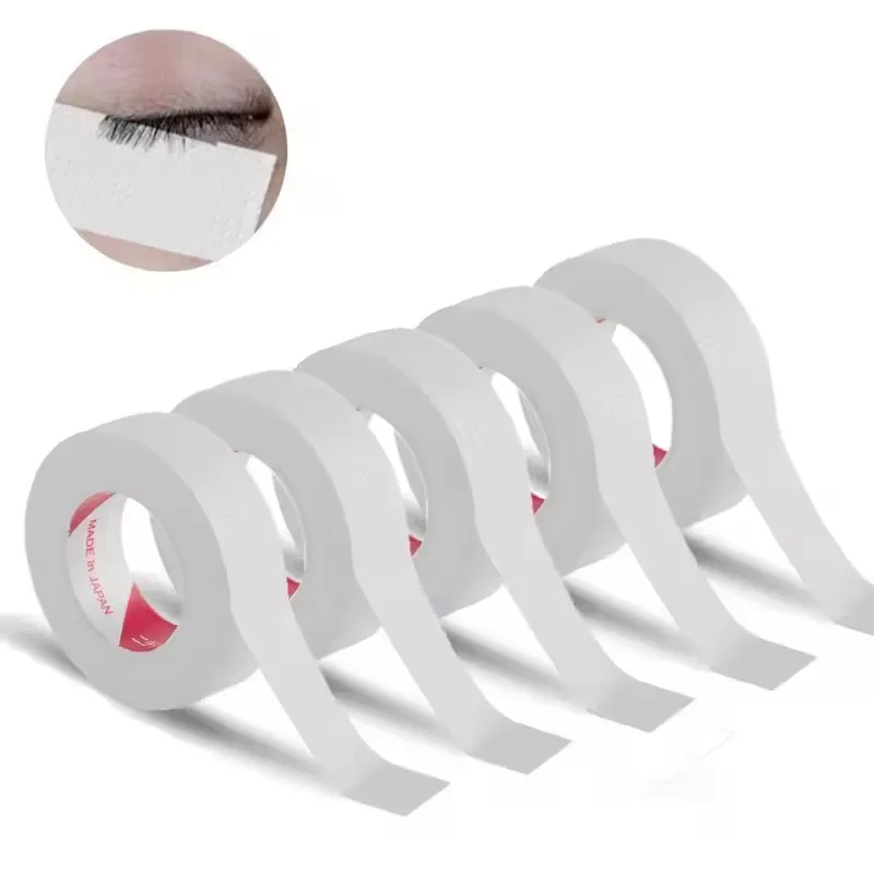 2/3/5 Rollen japanisches Isolierband für Wimpernverlängerung, fusselfreie Unter-Augen-Pads, atmungsaktives Vliesband, Papier-Wimpern-Patch