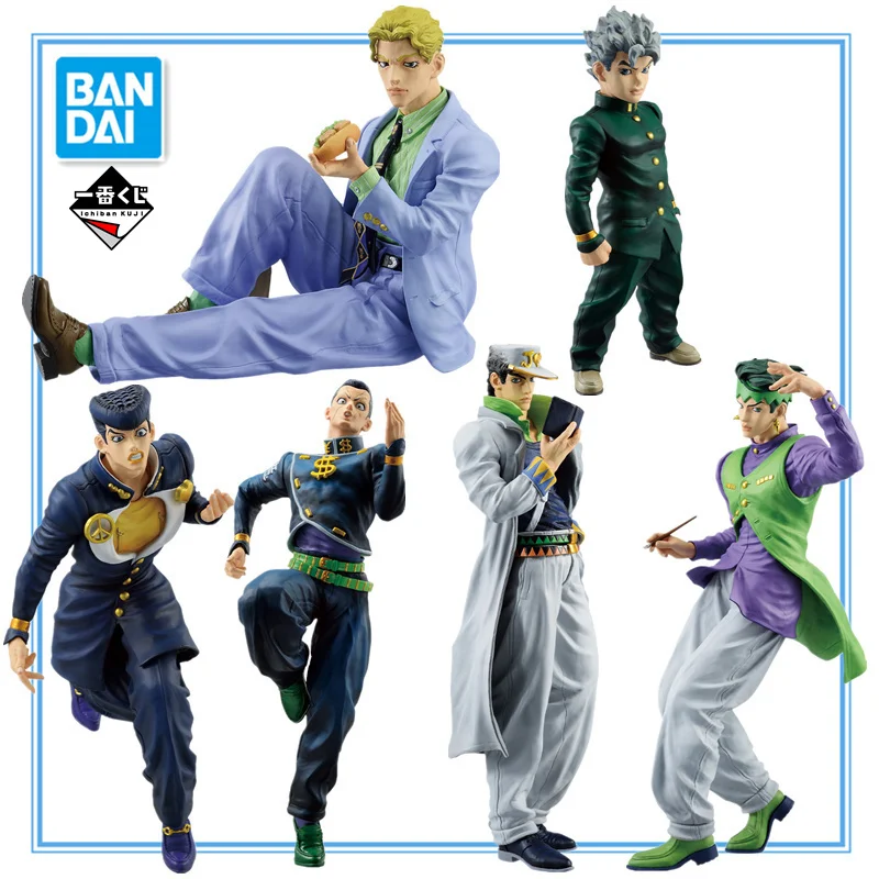 Bandai JoJo's Bizarre Adventure Ichiban KUJI DIAMOND IS UNBREAKABLE Josuke Koichi Okuyasu Anime Figure PVC Model Dolls Toy Gift