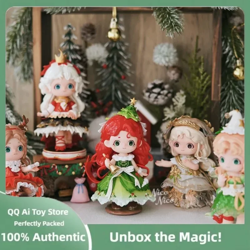 

Оригинальный Heyone Joy Christmas Secret Ball Series слепая коробка милая кукла настольный декоративный орнамент модель гаражный комплект подарок для девочки