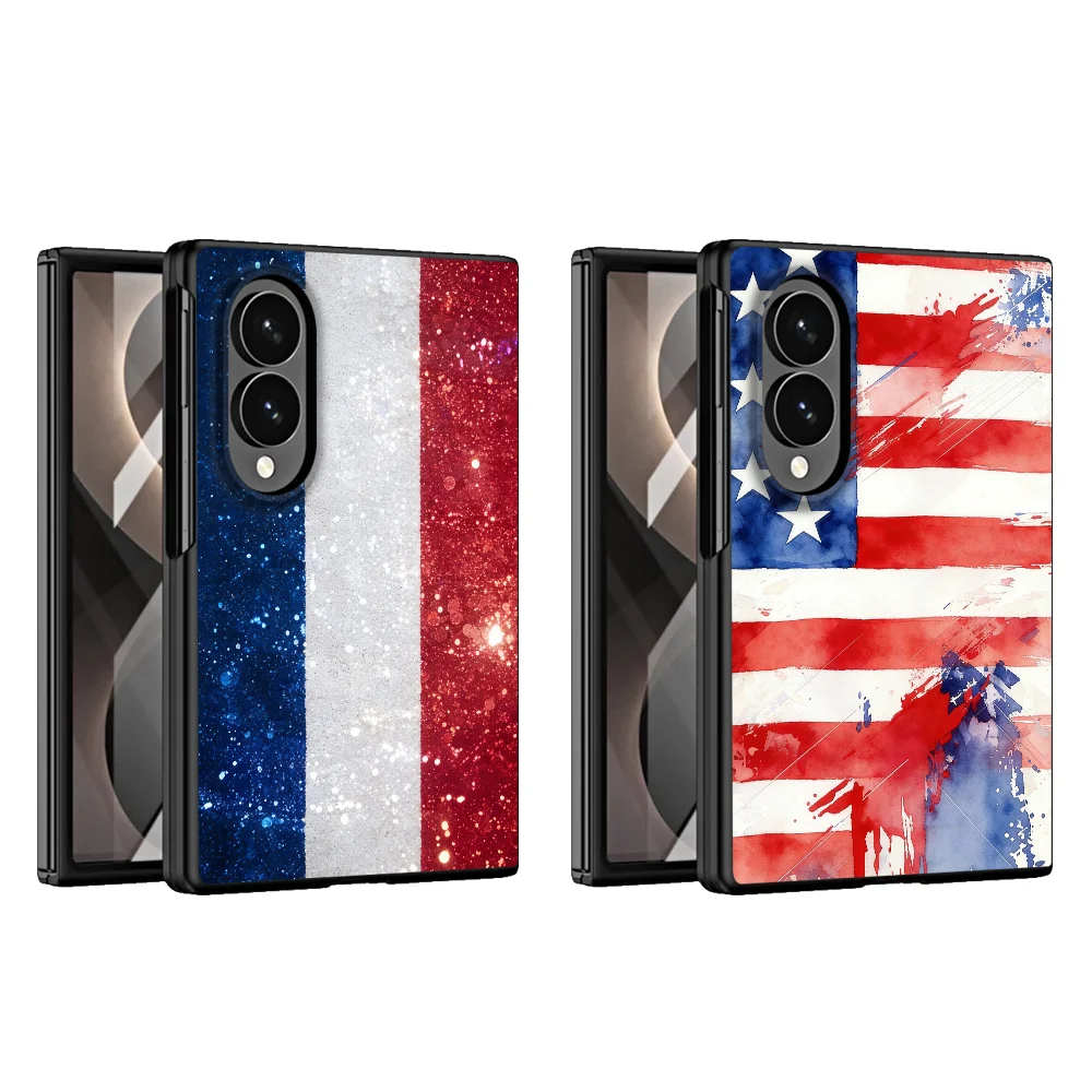 National Flag Pattern Luxury Phone Cover Case for Samsung Galaxy ZFold Wide ZFold8 Z Fold8 Wide Z Fold 8