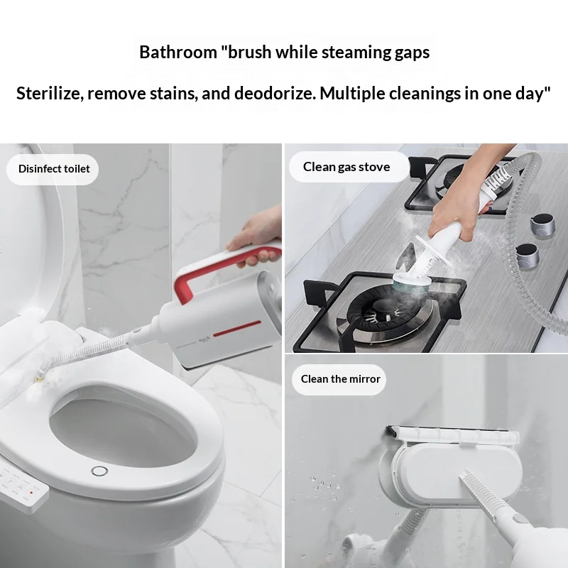 Handheld Electric High‑Temperature Steam Mop Multifunctional Household Floor Mopping Washing Scrubbing Cleaner