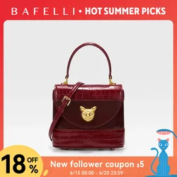 BAFELLI HANDBAG 2026 WOMEN'S NEW LEATHER PURSE EVENING DESIGNER BUCKET CAT LUXURY BRAND FASHION BUSINESS CASUAL BAGS